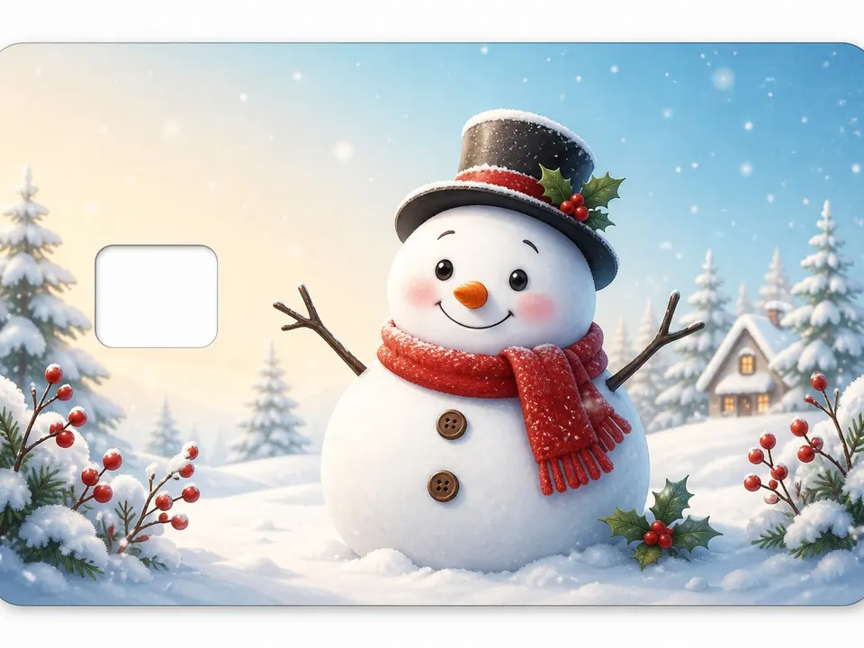 Chubby Snow Buddy card skin artwork