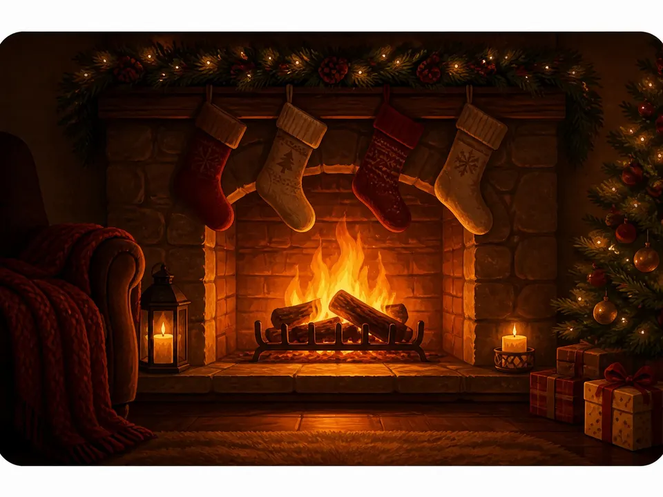 Fireplace Glow card skin artwork