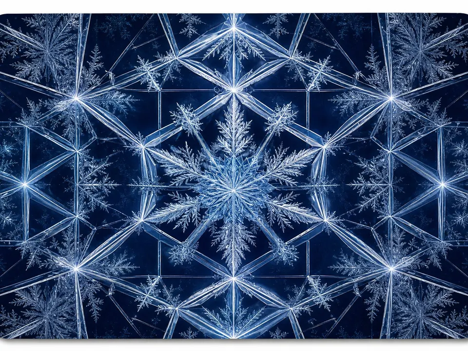 Ice Crystal Lattice card skin artwork