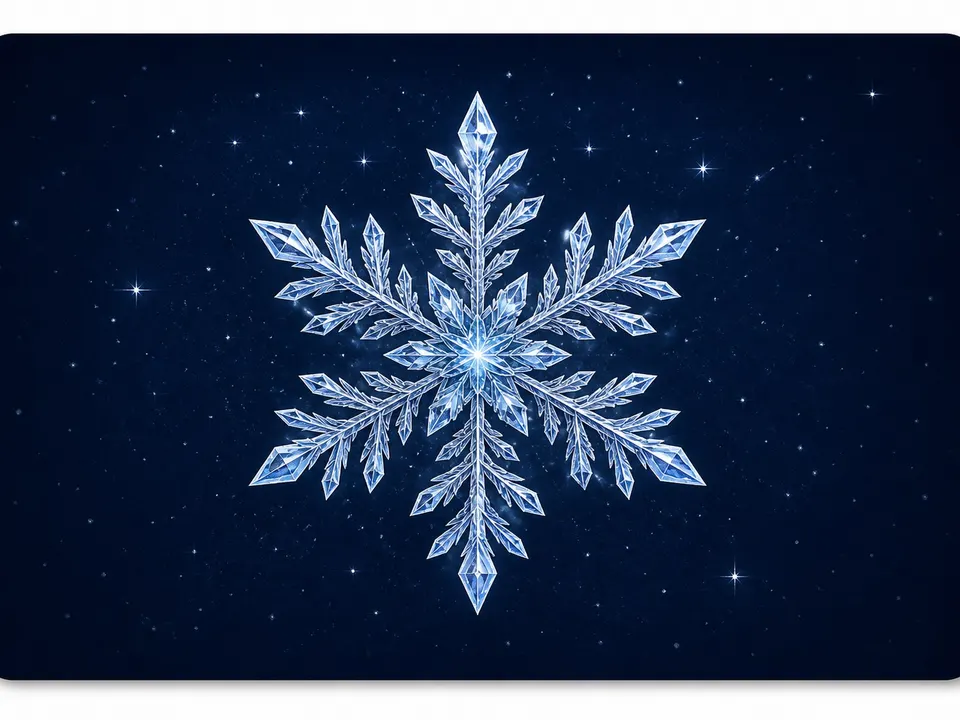 Single Snowflake card skin artwork