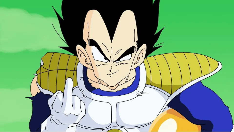 Vegeta Saiyan Saga card skin artwork