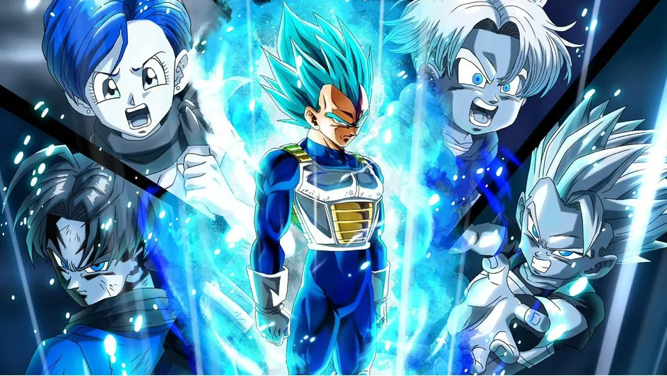 Vegeta SSB Family card skin artwork