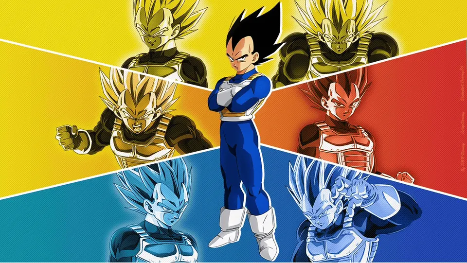 Vegeta Evolution card skin artwork