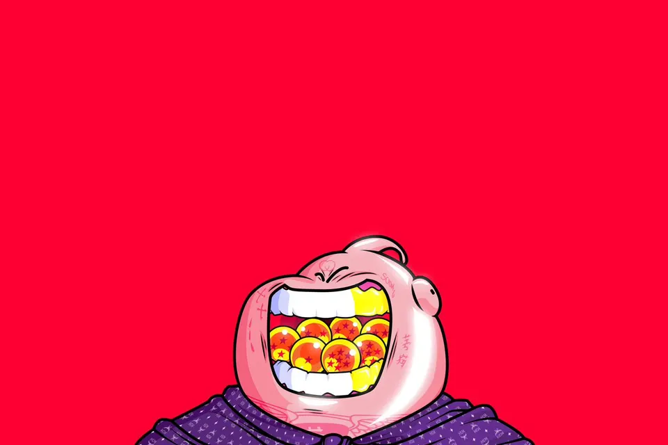 Fat Buu Dragon Balls card skin artwork