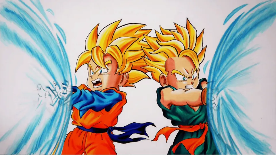Goten & Trunks SSJ card skin artwork