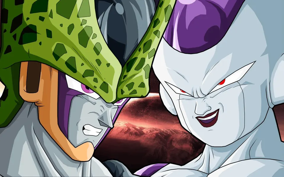 Cell vs Frieza card skin artwork