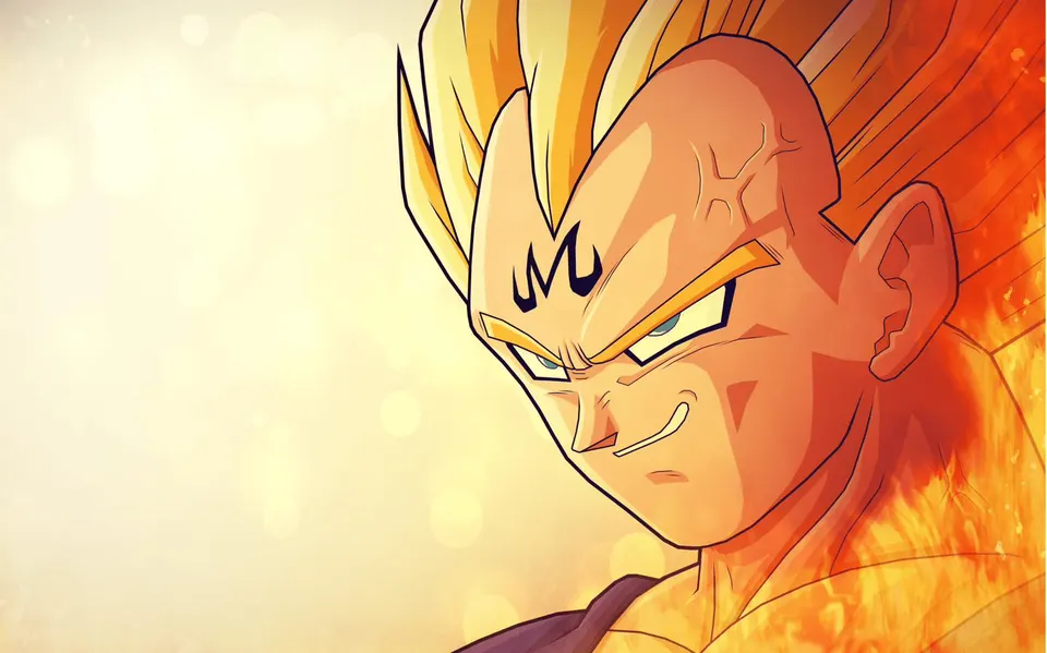 Majin Vegeta card skin artwork
