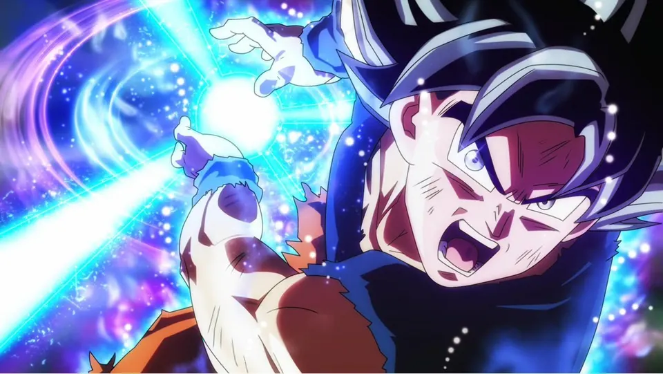 Goku UI Kamehameha card skin artwork