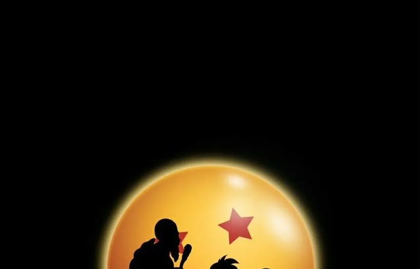 Roshi Goku Krillin Silhouette card skin artwork