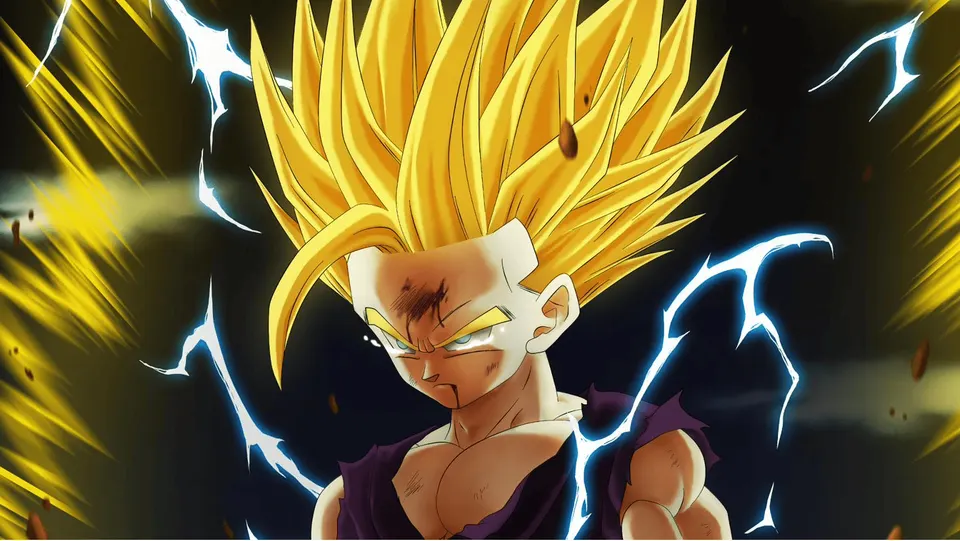 Gohan SSJ2 card skin artwork