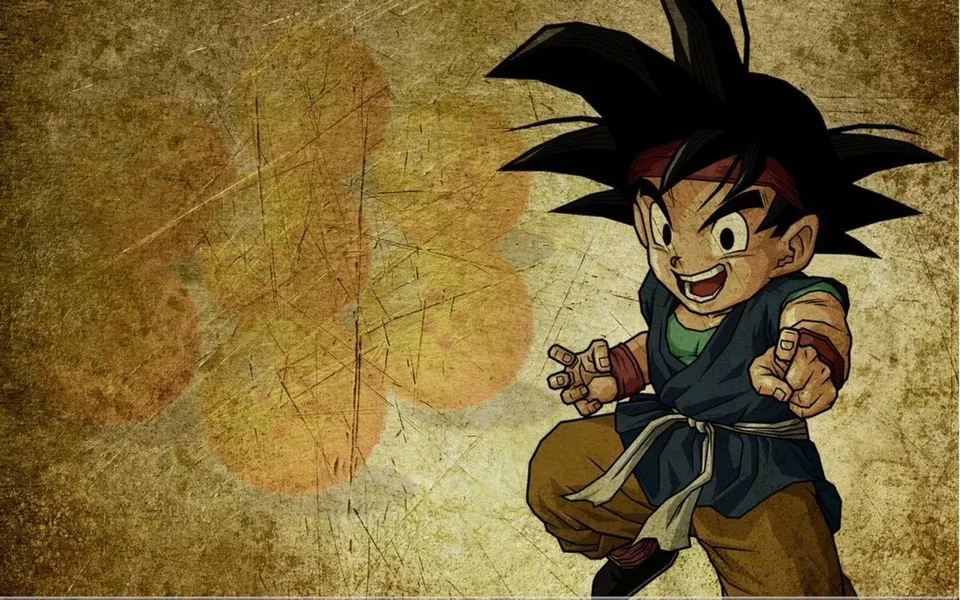 Kid Goku GT Dragon Balls card skin artwork