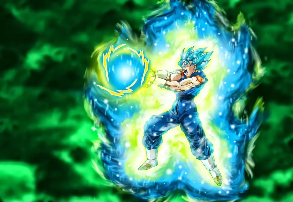 Vegito SSB Final Kamehameha card skin artwork