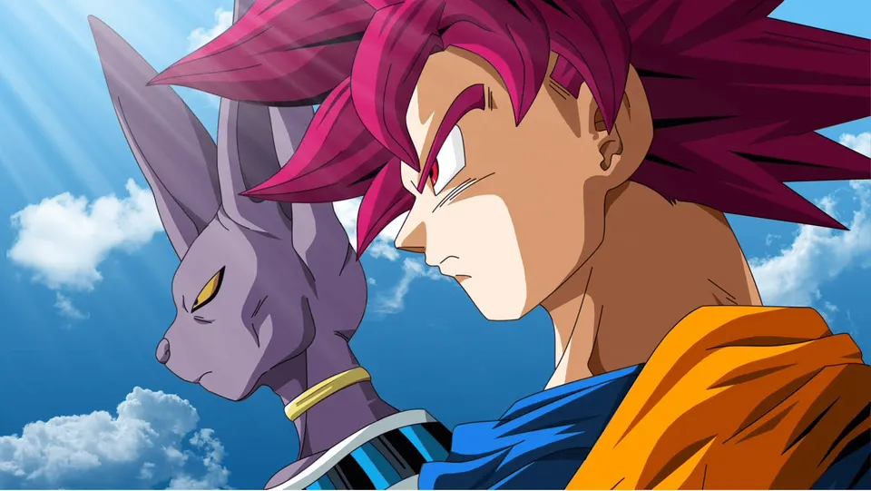 Beerus & SSG Goku card skin artwork