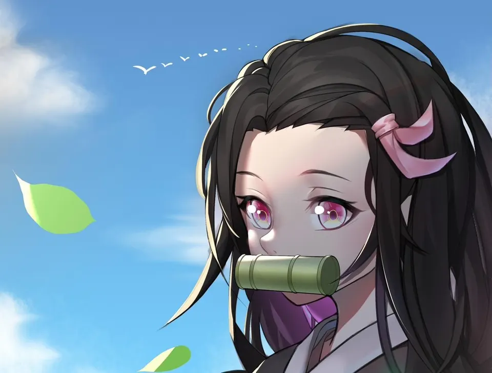 Nezuko Sky card skin artwork