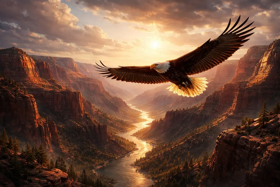 Eagle Soar card skin artwork