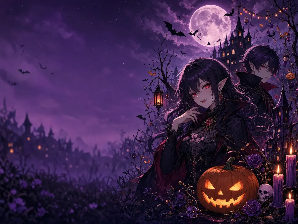 Blood Rose Couple card skin artwork