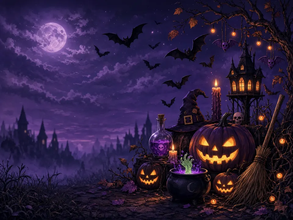 Witch's Cauldron card skin artwork