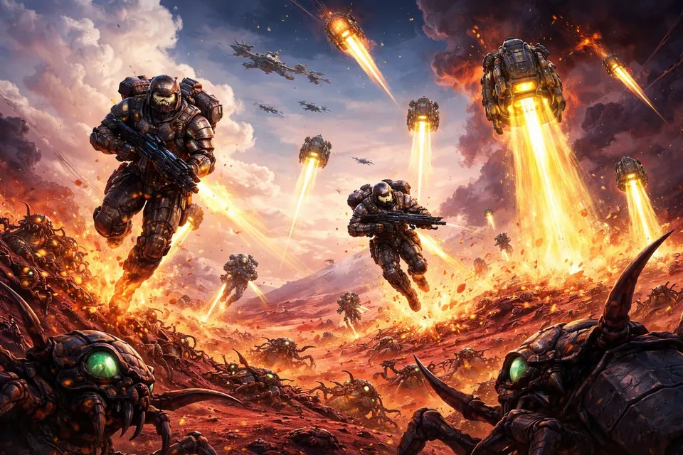 Helldive Squad card skin artwork