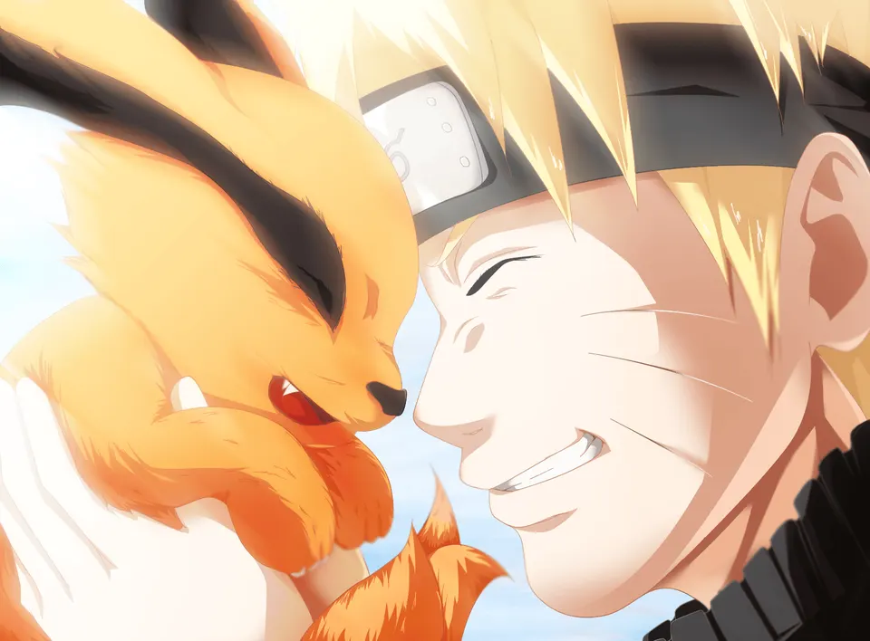Naruto & Kurama card skin artwork