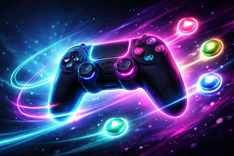 Neon Controller card skin artwork