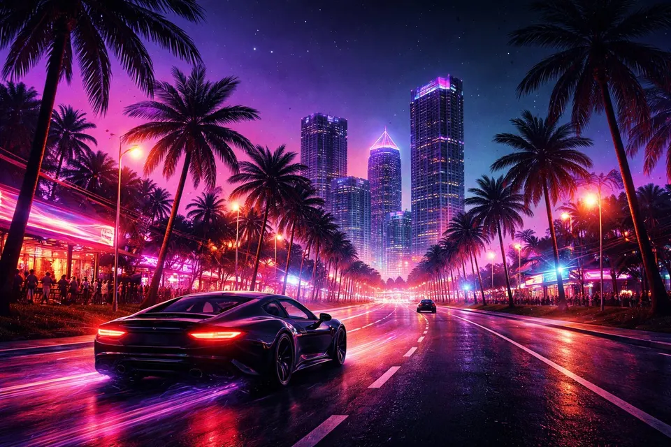 Night City Cruise card skin artwork