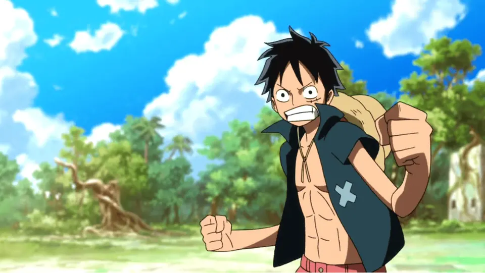 Luffy Fight card skin artwork