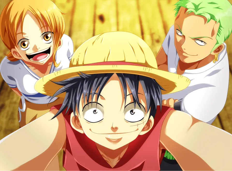 Luffy Nami Zoro card skin artwork