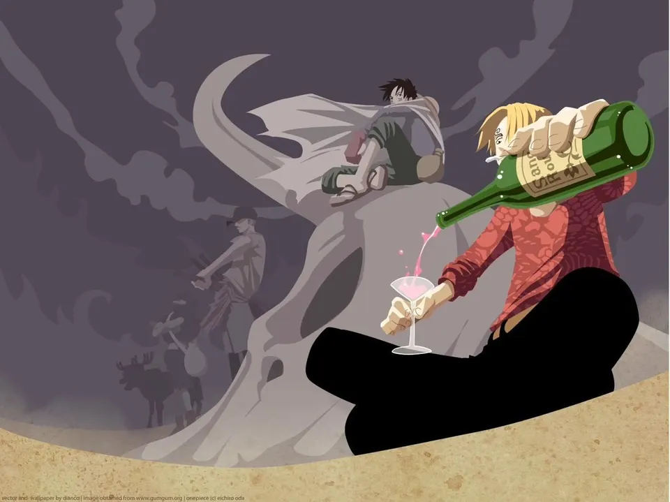 Sanji & Luffy card skin artwork