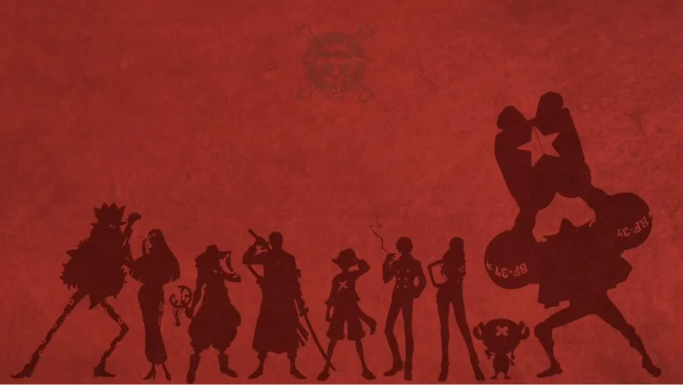 Straw Hats Silhouette card skin artwork