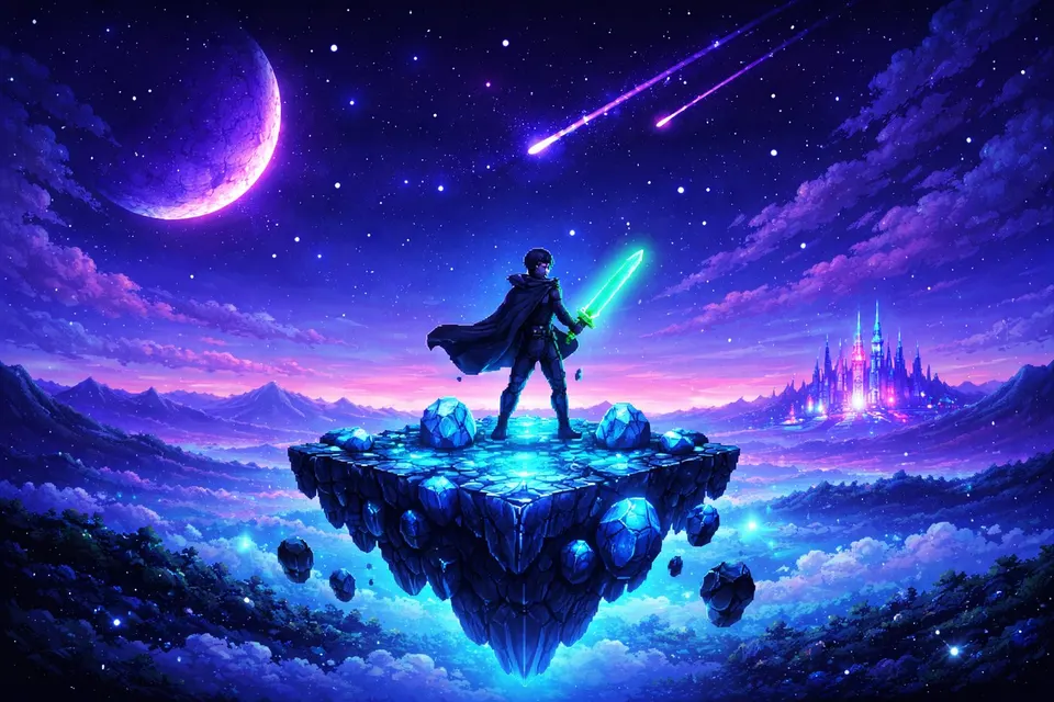 Pixel Warrior card skin artwork