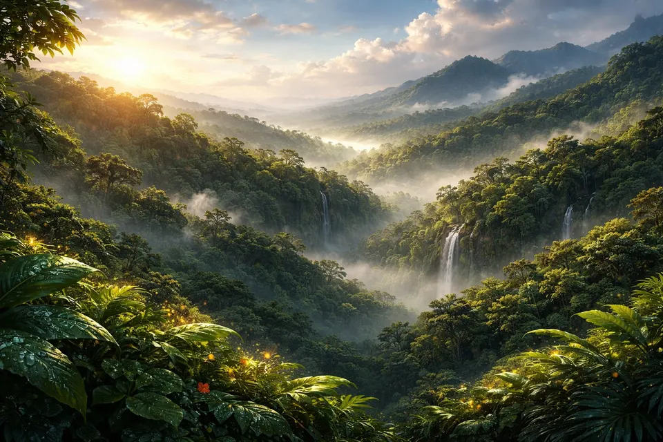 Rainforest Canopy card skin artwork