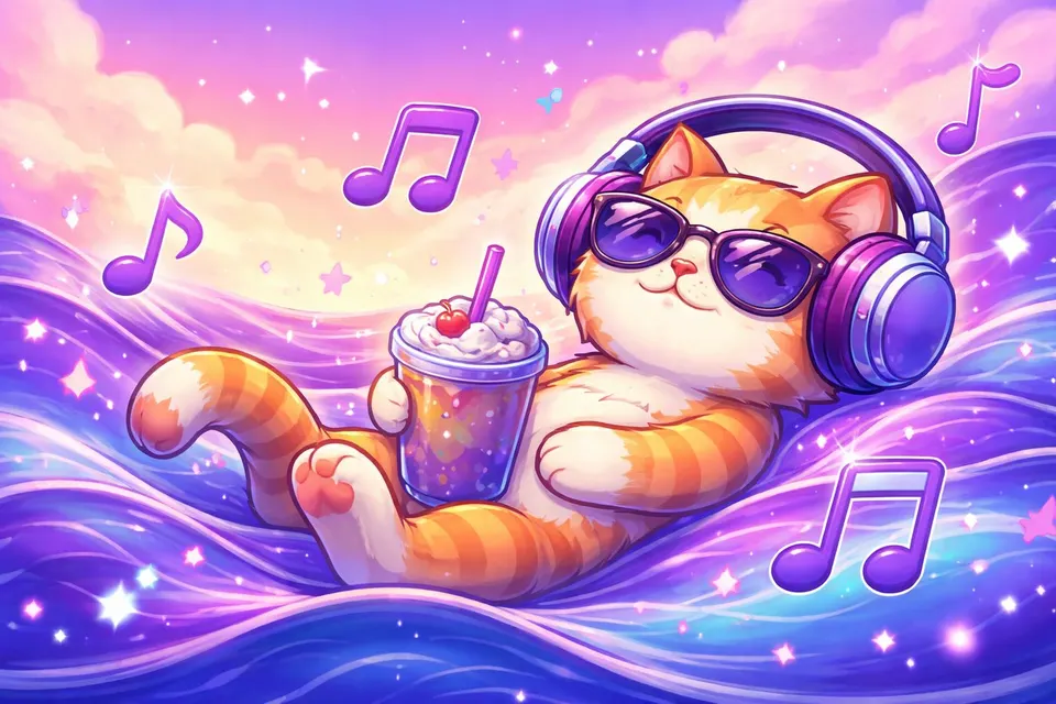 Vibing Cat card skin artwork