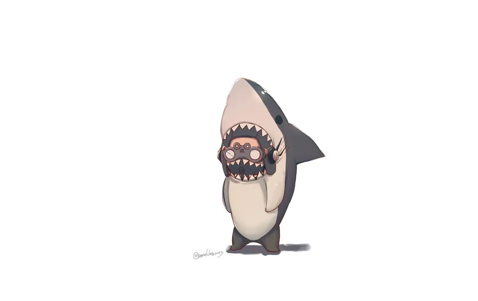 Shark Suit Crypto card skin artwork