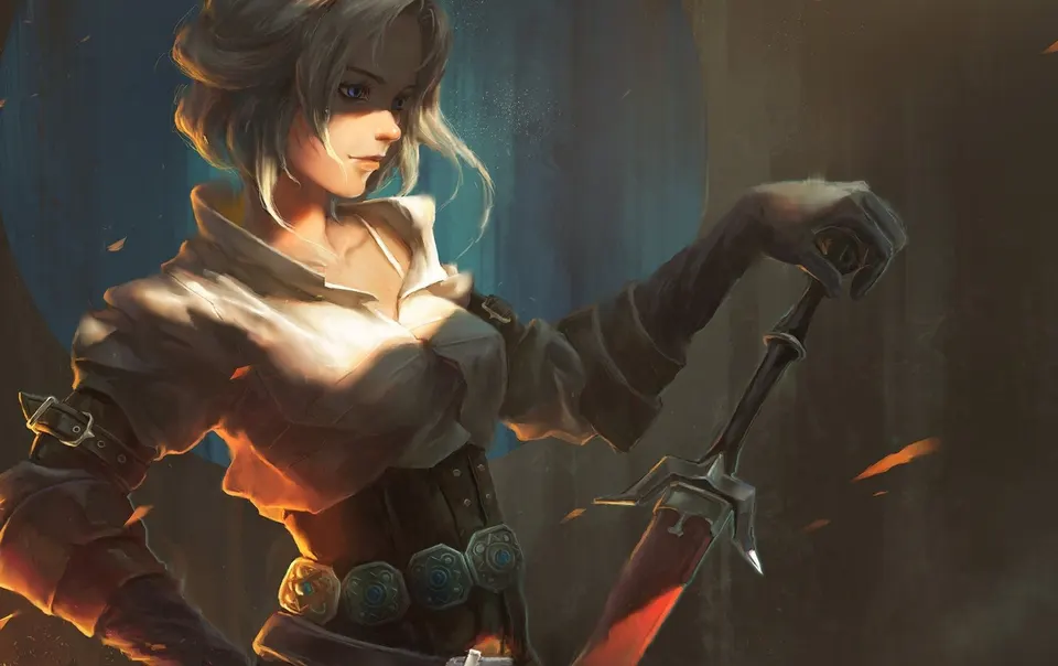 Ciri Sword Stance card skin artwork