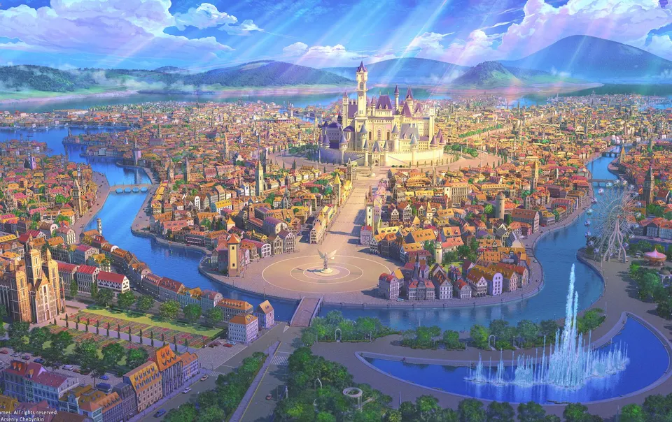 Sunlit Castle Capital card skin artwork