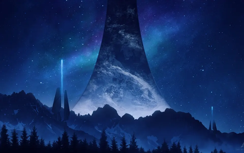 Halo Ring Night card skin artwork