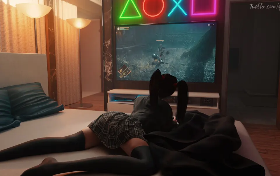Bedroom PlayStation Session card skin artwork