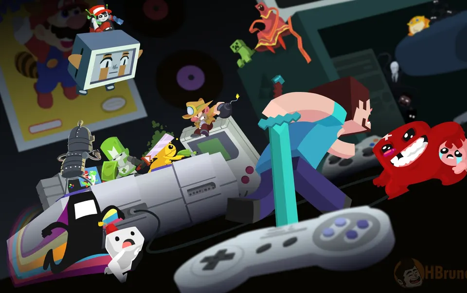 Indie Game Mashup card skin artwork
