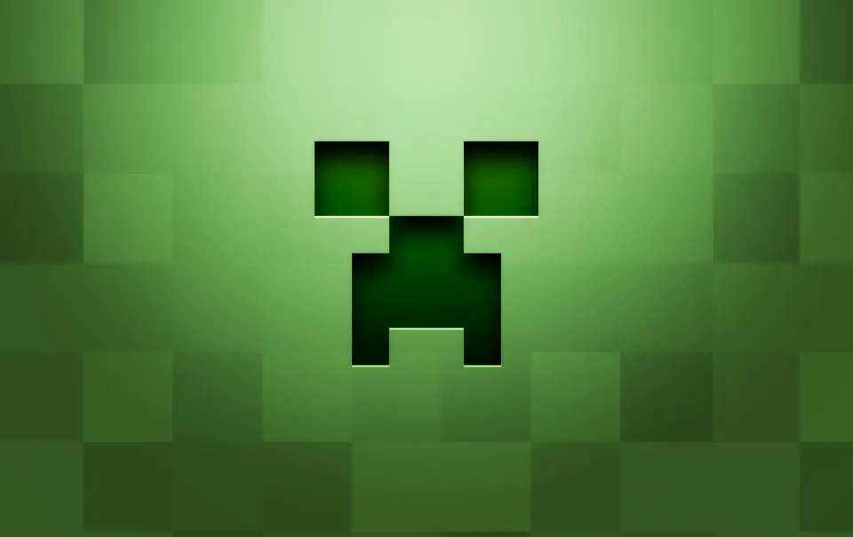 Creeper Face Green card skin artwork
