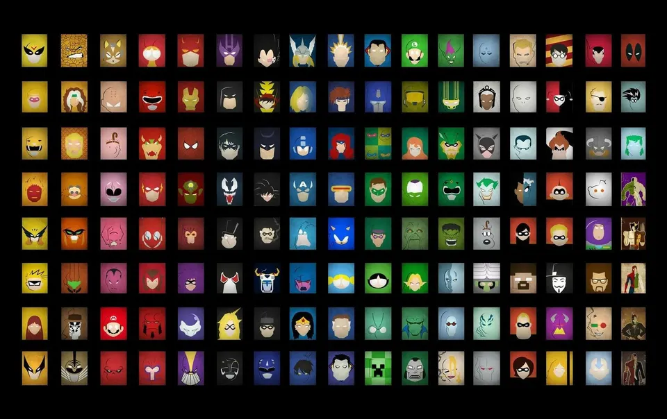 Hero Icon Grid card skin artwork
