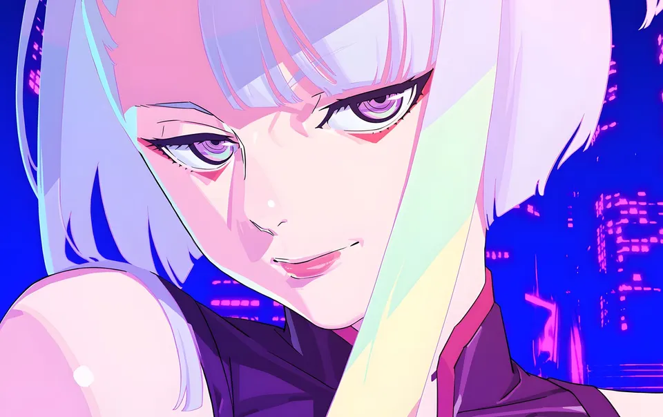 Neon Edge Portrait card skin artwork
