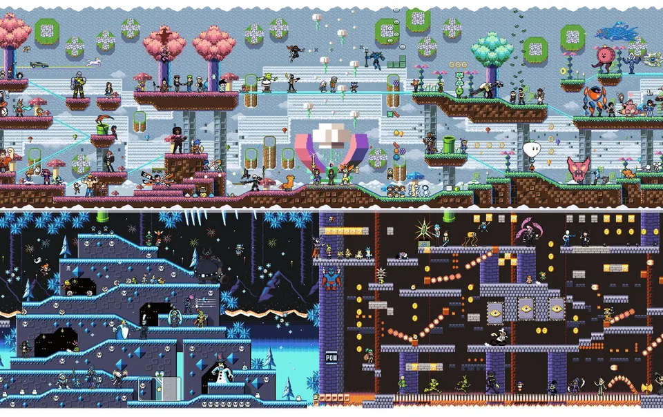 Crossover Pixel Stages card skin artwork