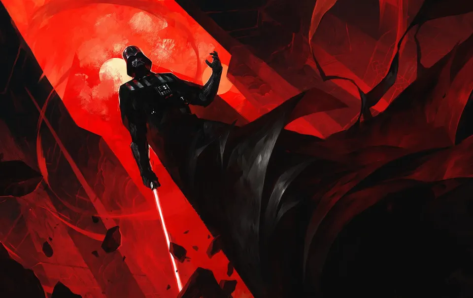Vader Red Force card skin artwork