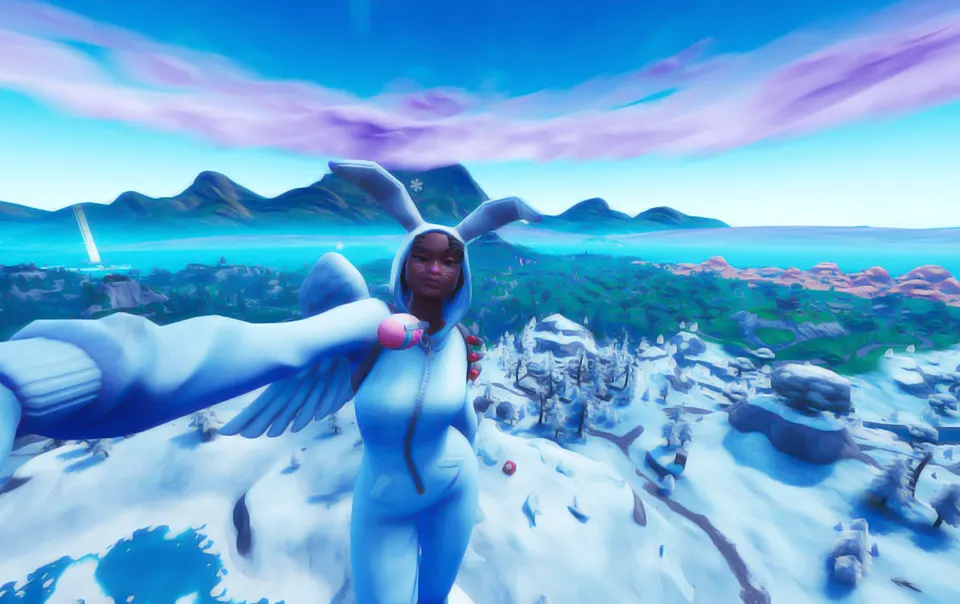 Bunny Selfie Drop card skin artwork