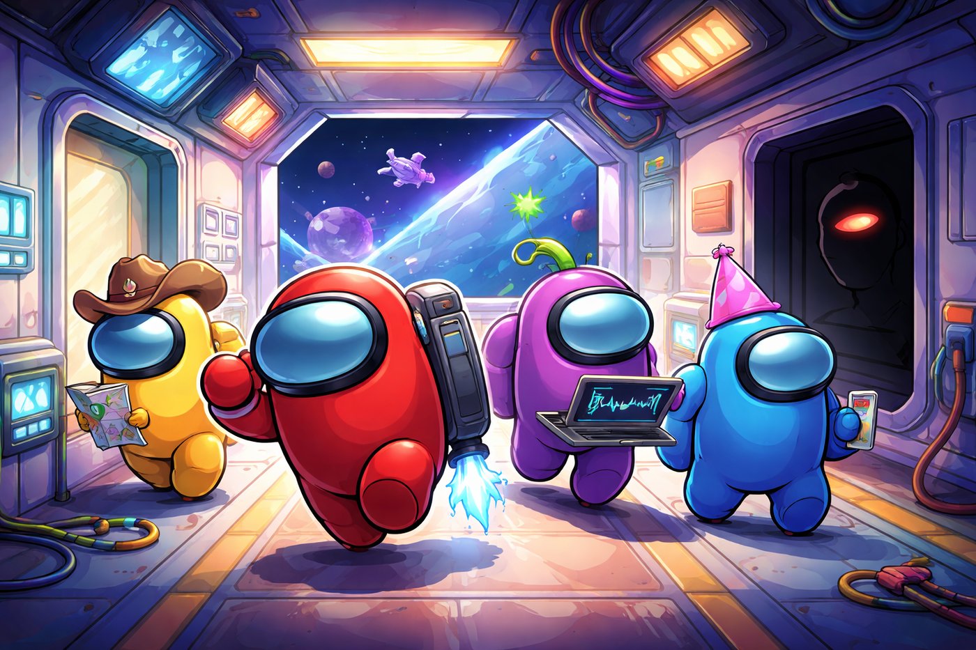 Crewmate space gaming skin — gaming card skins card skin example