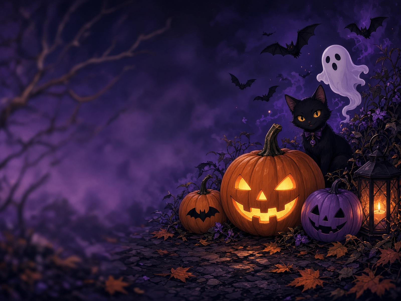Ghostcat patch Halloween skin — halloween card skins 2026 card skin example